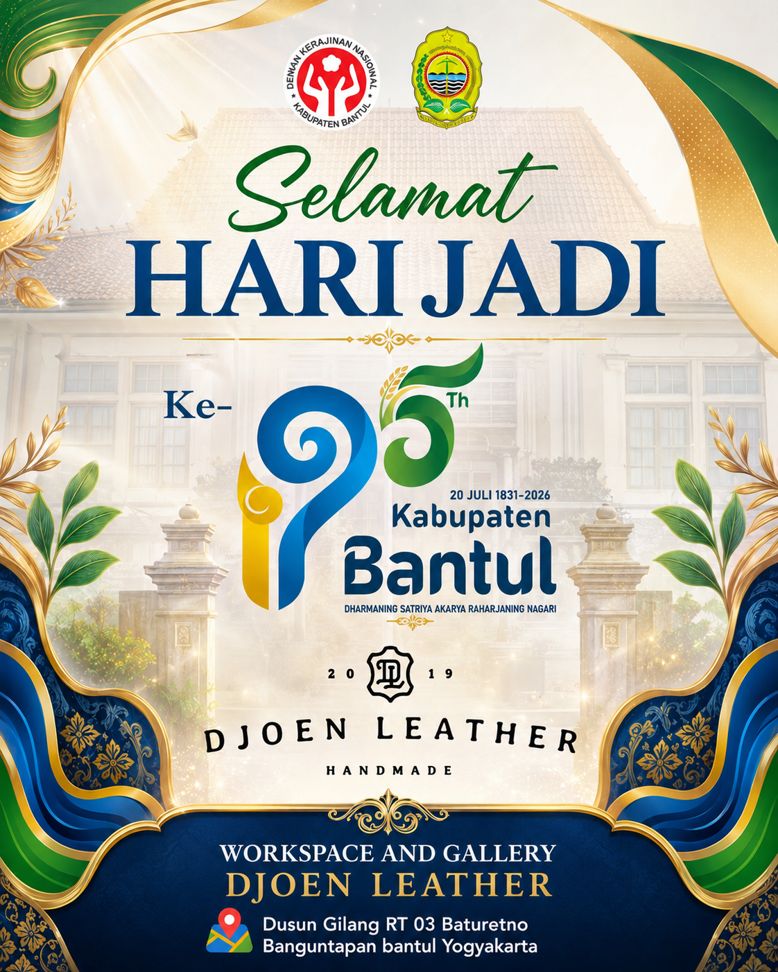 Djoen Leather Turut Memeriahkan Hari Jadi ke-195 Kabupaten Bantul dengan Semangat Melestarikan Karya Kulit Lokal